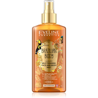 EVELINE, Brazilian Body, Ein luxuriöser Selbstbräunungsspray für Gesicht und Körper