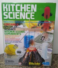 Kitchen Science Kit, Educational, 6 Experiments by 4M, Kidz Labs, 8+, New Sealed