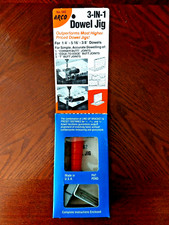 ARCO No 582 3-IN-1 DOWEL JIG For 1/4"-5/16"- 3/8" Dowels New In Box USA Made NIB