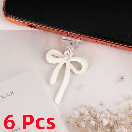 6 Pcs Cute Butterfly Dust Plug Charms Bow for Kindle Type C Charging Port - Photo 13 sur 15