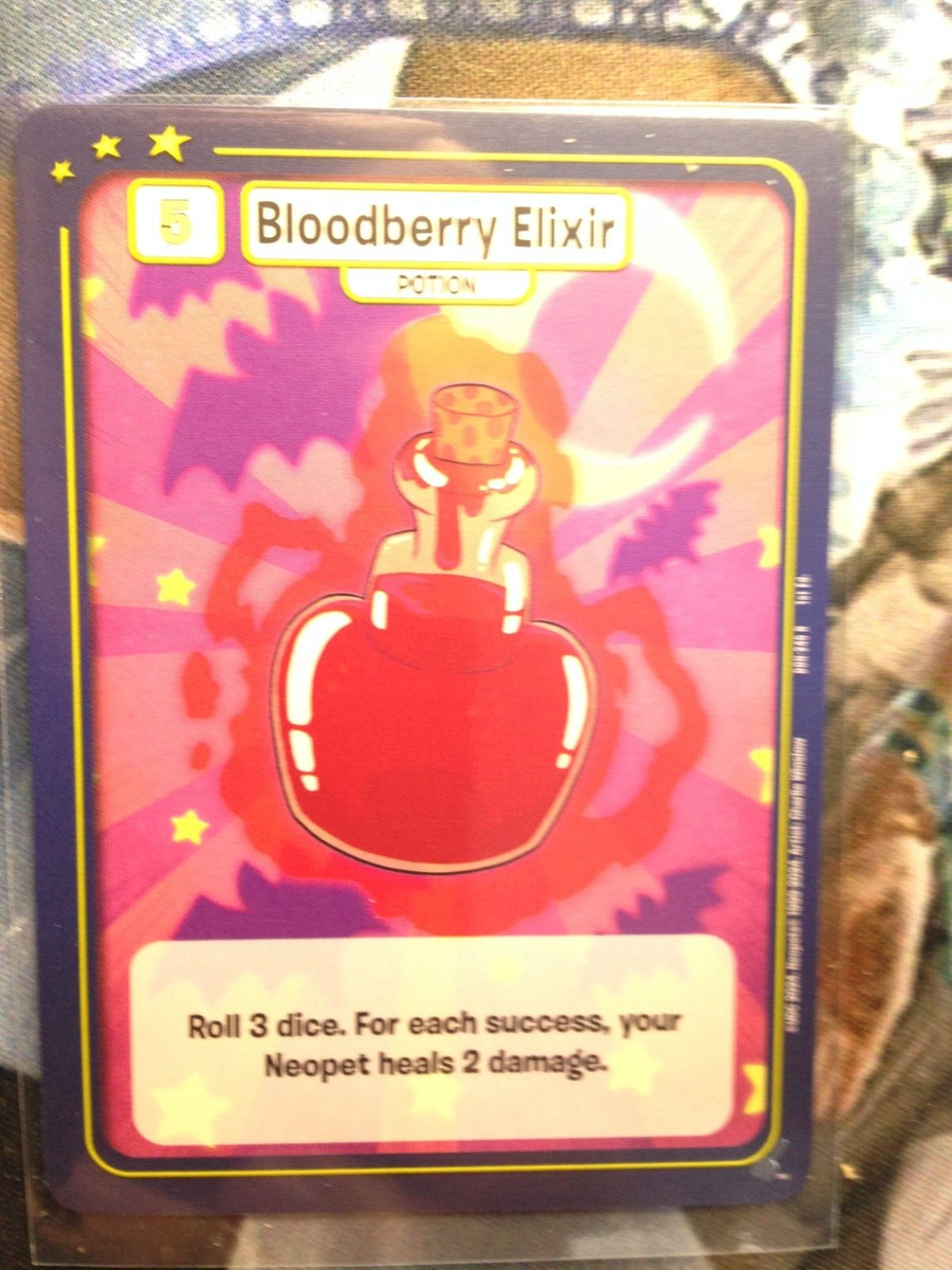 Neopets - Battledome "Bloodberry Elixir" DON-245 R Rare X1 | eBay Neopets - Battledome "Bloodberry Elixir" DON-245 R Rare X1 | eBay
