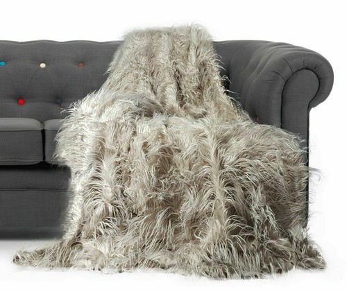 large cushion cover or cushions long Shaggy faux fur cushions 21x21" or 17x17" - Picture 2 of 55