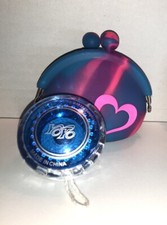 Blue YoYo With Rubber Blue And Pink Bag