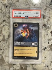 Disney Lorcana First Chapter Captain Hook 174 Forceful Duelist PSA 10