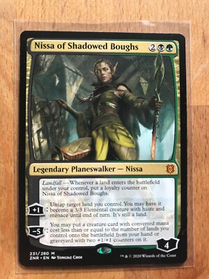 MTG Magic 1x Nissa of Shadowed Boughs (Zendikar Rising) M/NM Eng