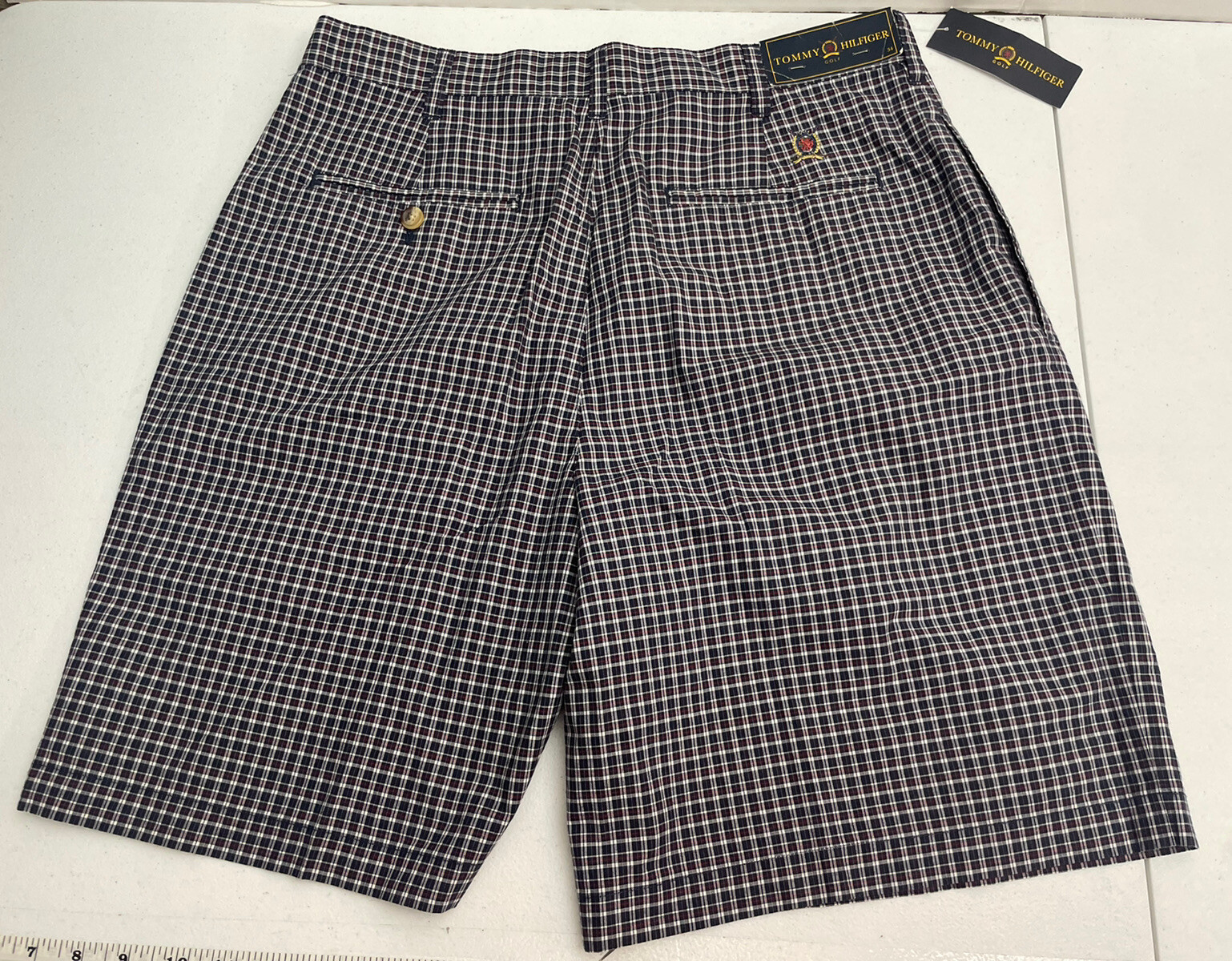 TOMMY HILFIGER GOLF mens plaid multicolor golf shorts size 34 eBay