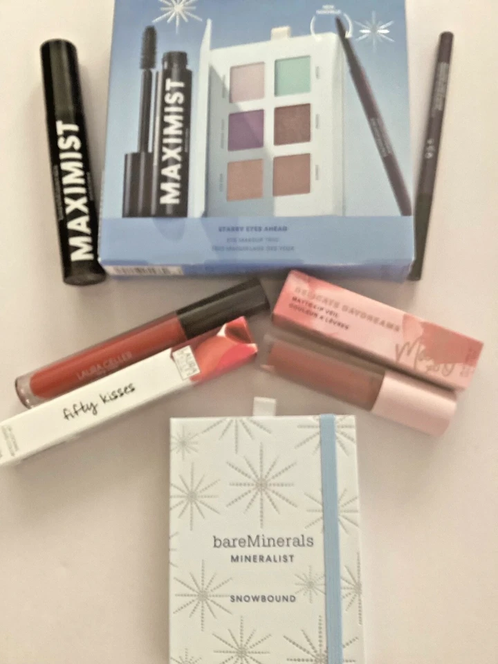 bareMINERALS STARRY EYES AHEAD EYE MAKEUP TRIO GIFT SET + !lip Gloss ++ - Image 2 of 2