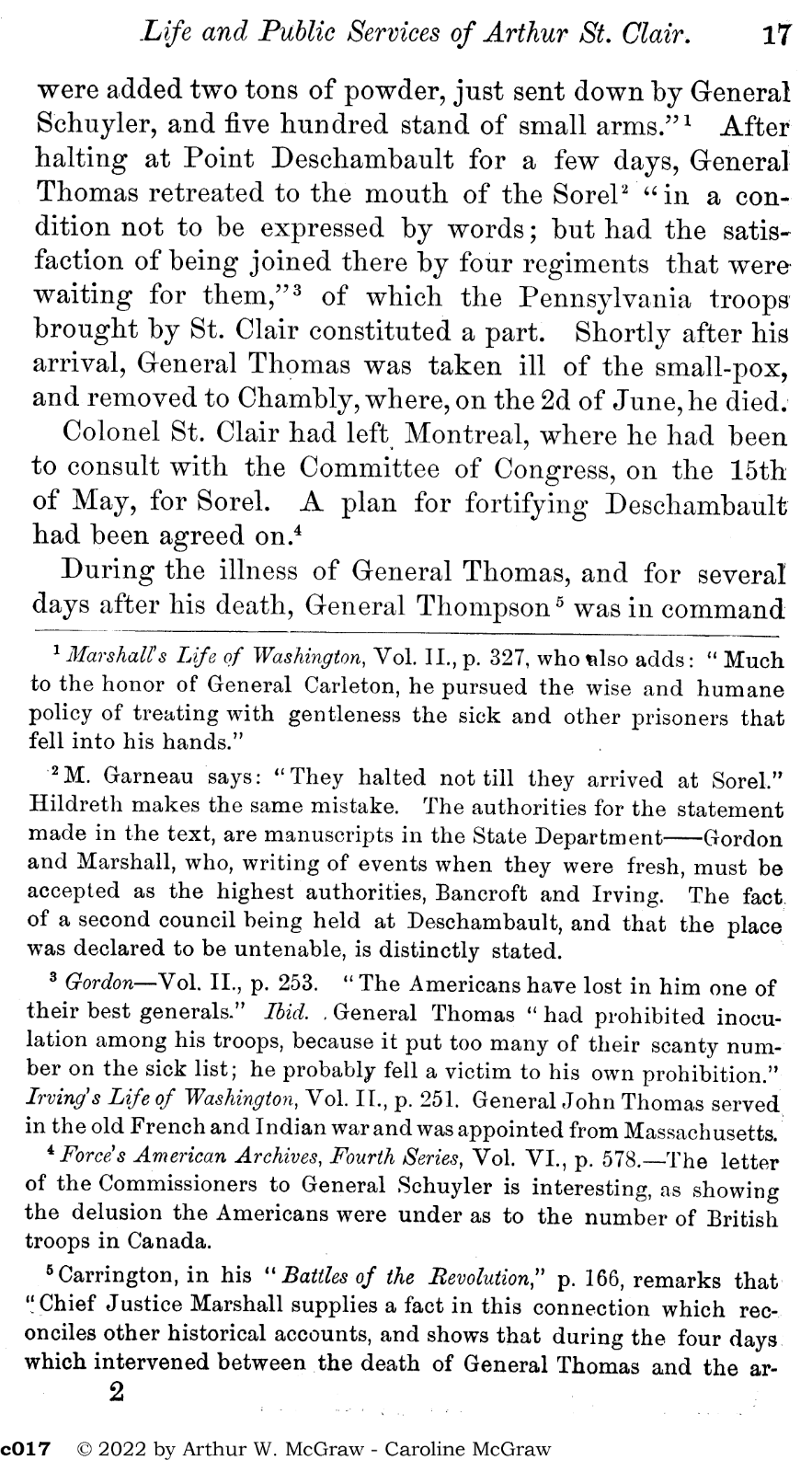 The Arthur St. Clair Papers 1882 V. 1 William Henry Smith pdf eBay