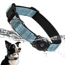 Upgraded AirTag Dog Collar IP68 Waterproof Air Tag Dog Collar Holder Reflecti...
