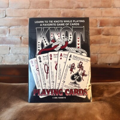 Speedhook Knot Tying Playing Cards Each With A Picture of Knot and Instructions