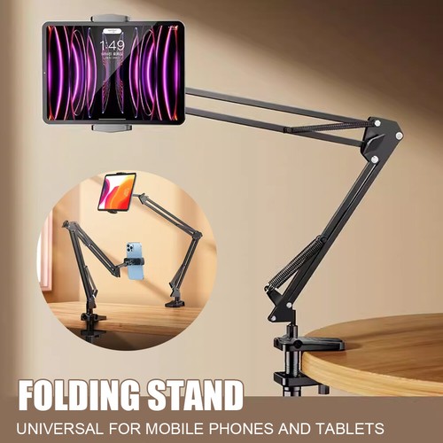 Verstellbar Tablet Halterung Handy Halter Tisch Bett Ständer für iPad Smartphone - Bild 2 von 12