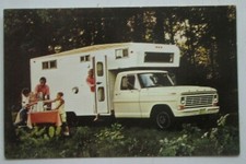 1967 Ford F-350 Pickup with Camper advertising Postcard  unmailed