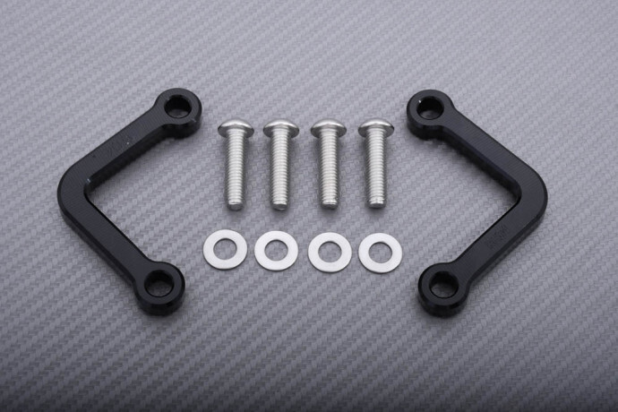Platines de fixation noires pour sangles de moto Aprilia RSV4 1000