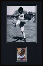 Ahmad Rashad Signed Framed 11x17 Photo Display Vikings