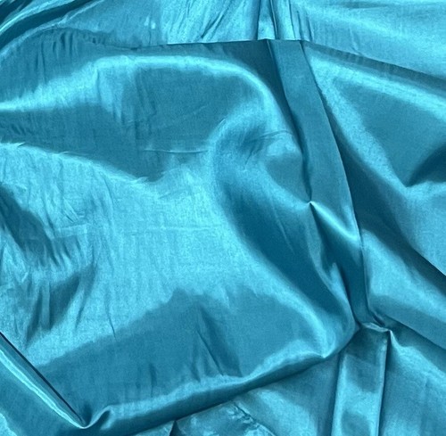 5 YARD TURQUOISE BLUE Lining Fabric 45” Width - Picture 2 of 2