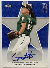 2020 LEAF PG NATIONAL SHOWCASE GABRIEL GUTIERREZ BLUE AUTO 8/15