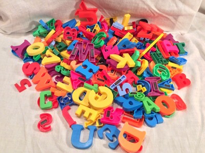 Alphabet Magnet Huge Lot Letters Numbers Symbols Tootsie ...