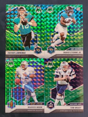 2021 Mosaic Football GREEN PRIZMS with Rookies 251-400 You Pick the Card