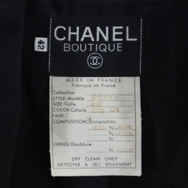 Giacca tuta Chanel 20172 Coco bottoni oro 42 nera CHANEL vintage donna usata 2