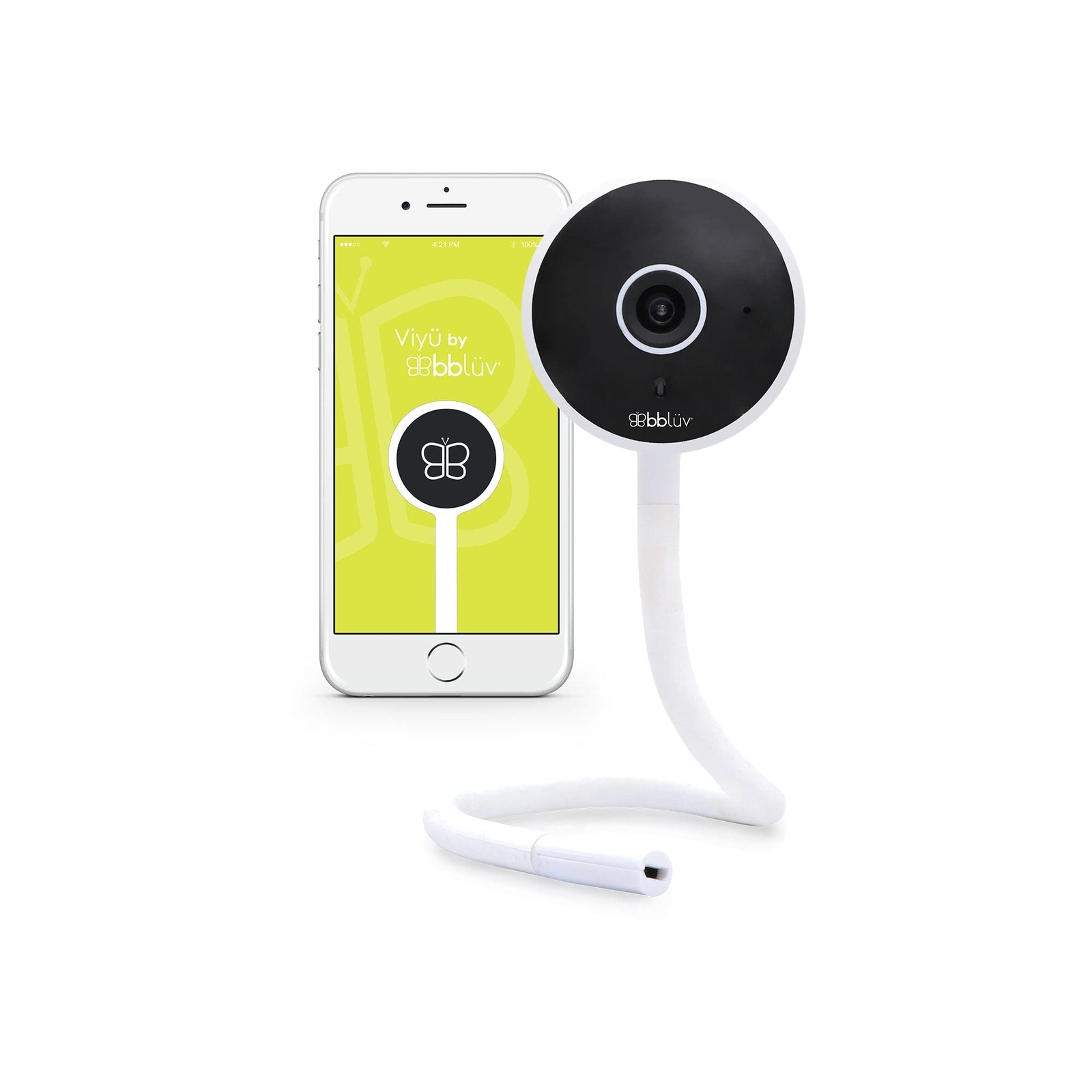 BBLUV Videocamera Wifi Per Bambini E Neonati, Per Cameretta, bianco (y1H)