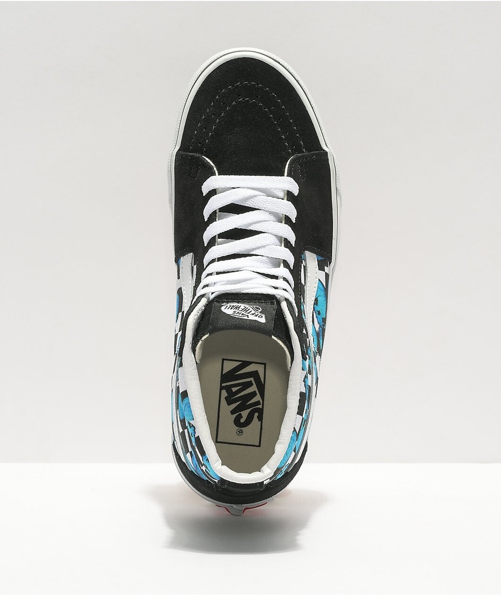 Vans Z1741* Womens White Butterfly Checkerboard Sk8-Hi