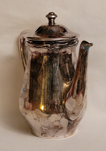 Caffettiera e tè Atq WMF Art Nouveau Germania placcata argento 1900 RARA - Foto 5 di 12