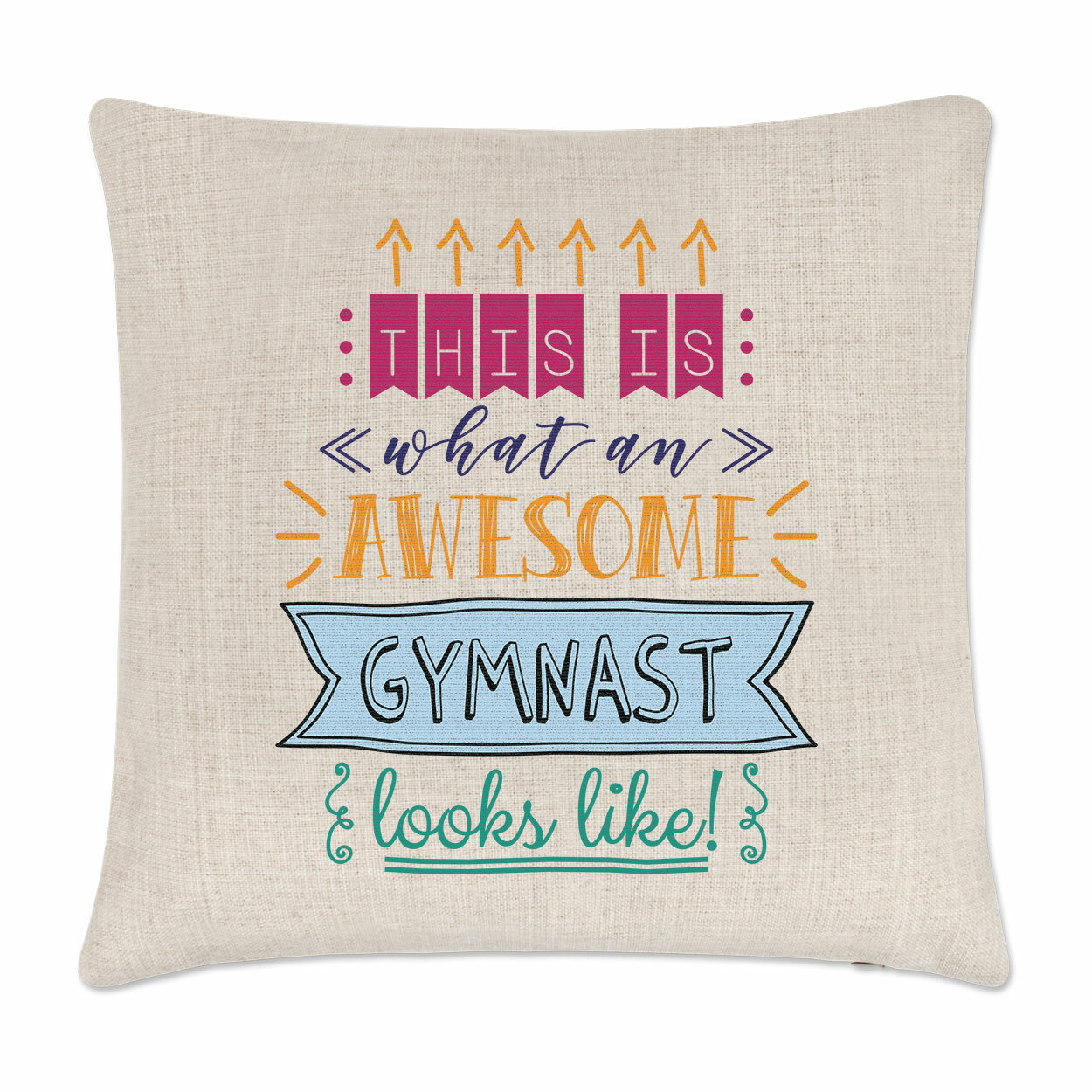 This Is What An Awesome Gymnast Looks Like Cushion Cover Pillow Funny Best Gym