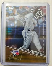 Vladimir Guerrero Jr. 2022 Topps Series 1 2021's Greatest Hits Gold Foil 21/75 