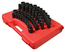 Sunex Tool  2669 39 Piece Metric 1/2" Impact Set 9-30Mm Deep/Shallow