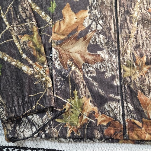 RedHead Fleece Hunting Jacket Mens Size XL Lightweight Full Zip 3D Leafy Camo - Picture 4 of 13