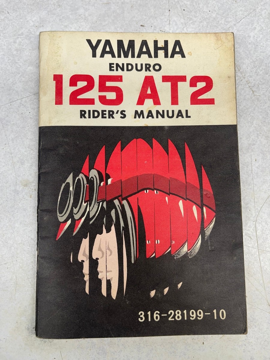 book YAMAHA ENDURO 125 AT2 RIDERS MANUAL 316-28199-10 | eBay