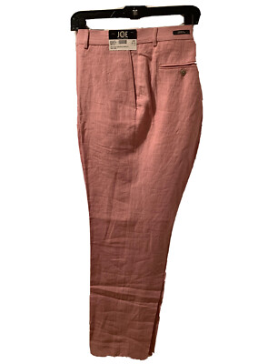 Joe Joseph Abboud Slim Fit Pink Linen Dress Pants Wedding Cruise FL 42 X 32  NEW | eBay