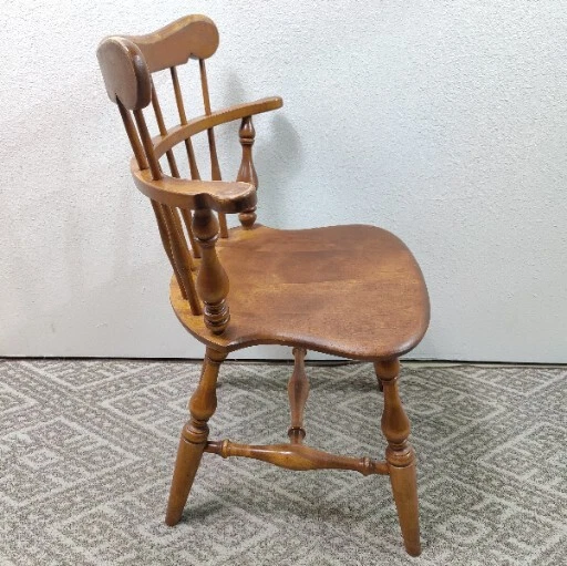 Silla de comedor ETHAN ALLEN Baumritter nuez moscada arce peine respaldo acento repuesto  Foto 2 de 4