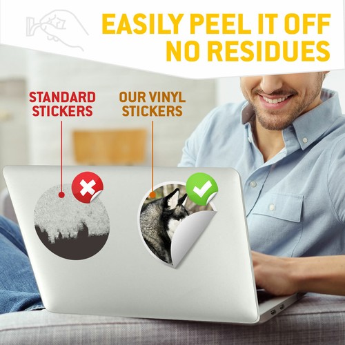 2 x Vinyl Stickers 20cm - Siberian Husky Dog Alaskan Malamute Cool Gift #24187 - Afbeelding 5 van 9