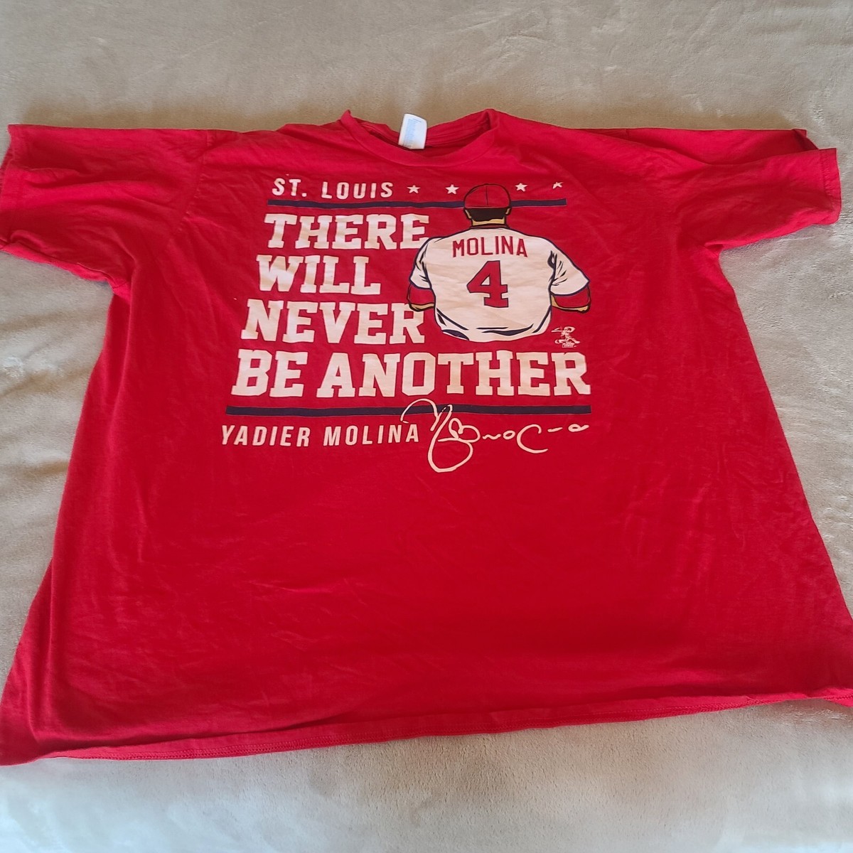 Mlb Yadier Molina Shirt Yadier Molina #4 Shirt Mens Large St Louis