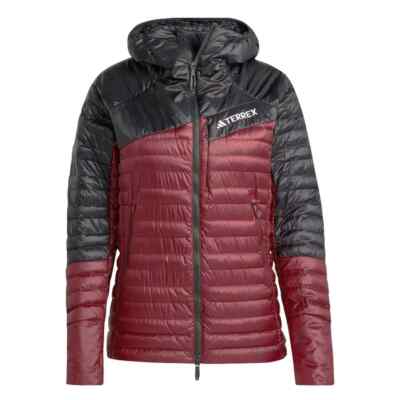 adidas Womens TERREX Techrock YR 800 Fill Down Hooded Jacket IB4198 Size XS