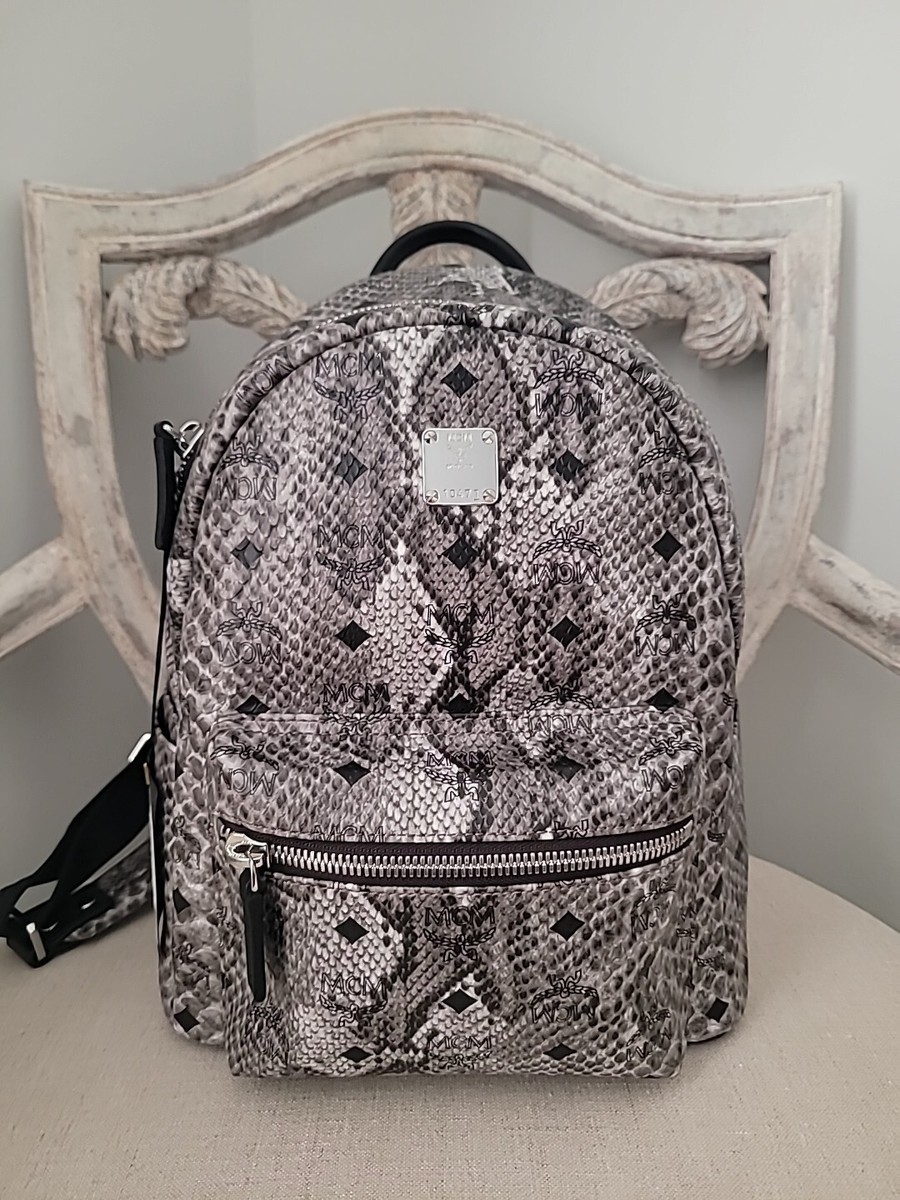 バッグ MCM Studded Python Pattern Backpack MCM Small Python Stud Armour Backpack | eBay
