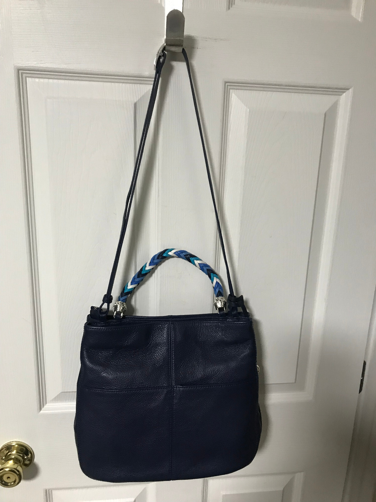 Brighton Handbag Bahamas Midnight Blue Barbados Top Handle Tote