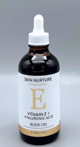 Skin Nurture Vitamin Boost Vitamin E + Hyaluronic Acid Body Oil 4 fl oz New - Picture 2 of 3