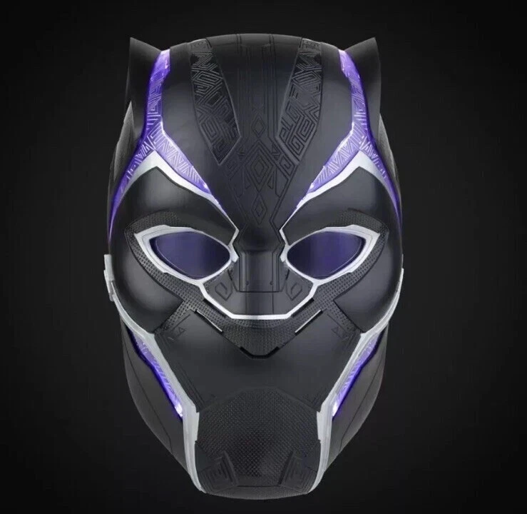 Marvel Legends Series Black Panther Premium Casco Electrónico con Luz FX Nuevo Foto 2 de 3