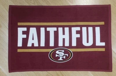 WINCRAFT SAN FRANCISCO 49ERS RALLY TOWEL "FAITHFUL" OFFICIALLY LICENSED BRAND NEW NWT