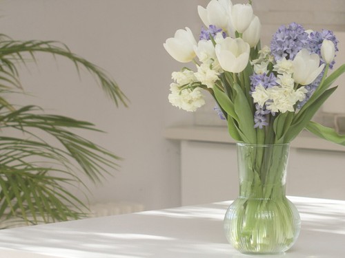 GROSSE BLUME OSTERN ANTIKE FLASCHE GLASVASE HOCHZEITSDEKOR HAUS WEIHNACHTEN - Bild 3 von 7