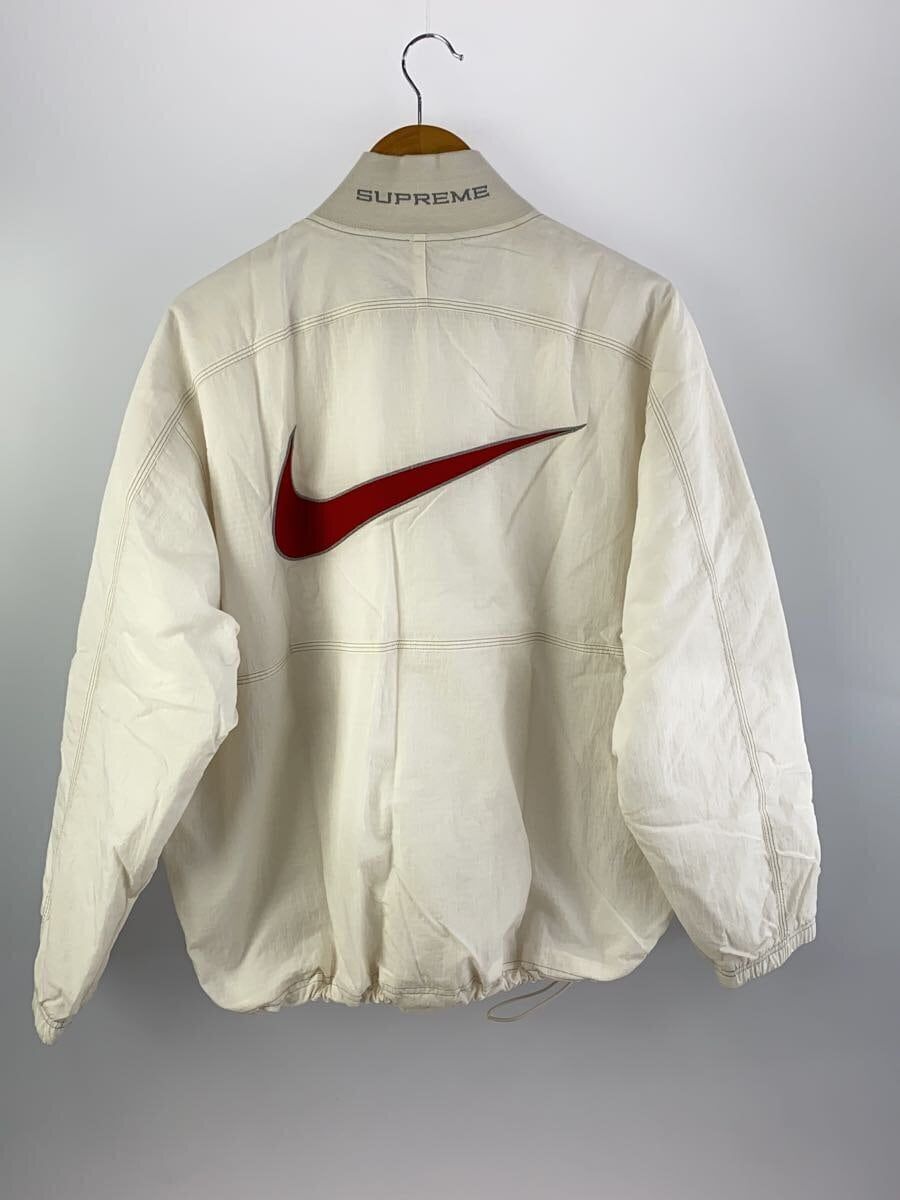 Supreme Nylon Jacket 24SS x Nike Ripstop Pullover M White FQ0340 