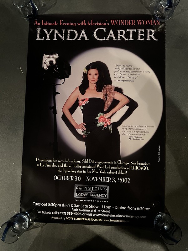 Lynda Carter 2007 Promotional Poster NYC Cabaret Concert