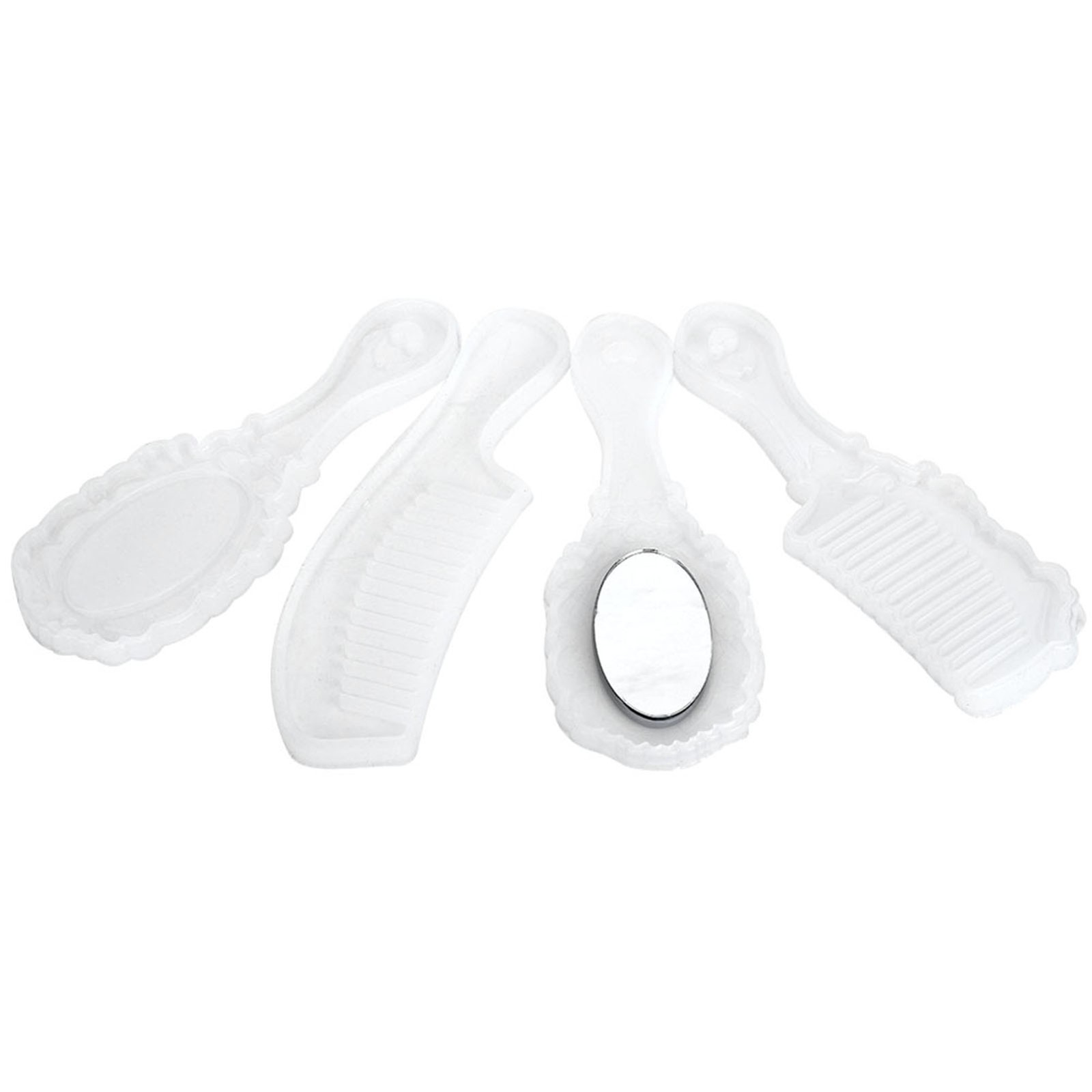 Silicone Comb Mirror Mold For DIY Mirror Hair Comb Craft Making Reusable Mo BAJ