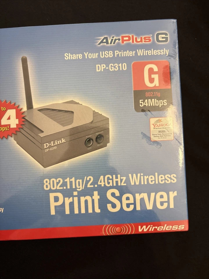 D-Link DP-G310 802.11g Wireless USB Print Server NEW in Box Sealed DP-G310 - Image 3 of 4