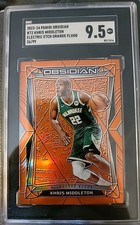 2023-24 Panini Obsidian Khris Middleton Electric Etch Orange Flood 26/99