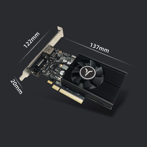 Yeston GT1030-4G D4 LP Gaming Graphic Card 4GB/64bit/DDR4 Memory 1152-1380M - Picture 4 of 12