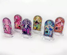 Puella Magi Madoka Magica Acrylic Stand Set of 6; 8cm, stained glass design