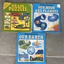 Vintage  Usbourne Bundle x 2 Finding Out About Paperbacks 80s, 1 x Brainbenders
